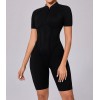 Короткий комбінізон Shorts Body T-shirt Skin model 109 (Black)